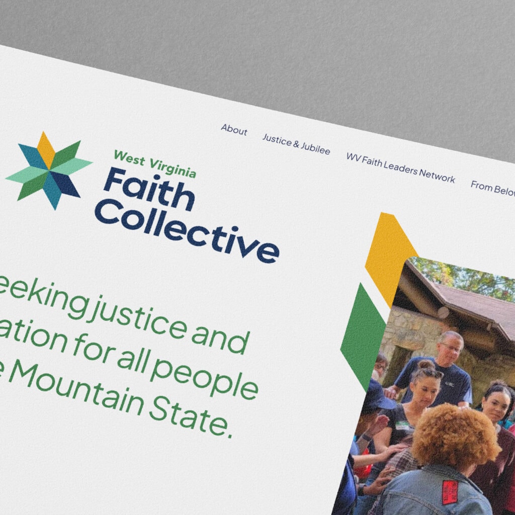 West Virginia Faith Collective web site project by Dayspring Partners