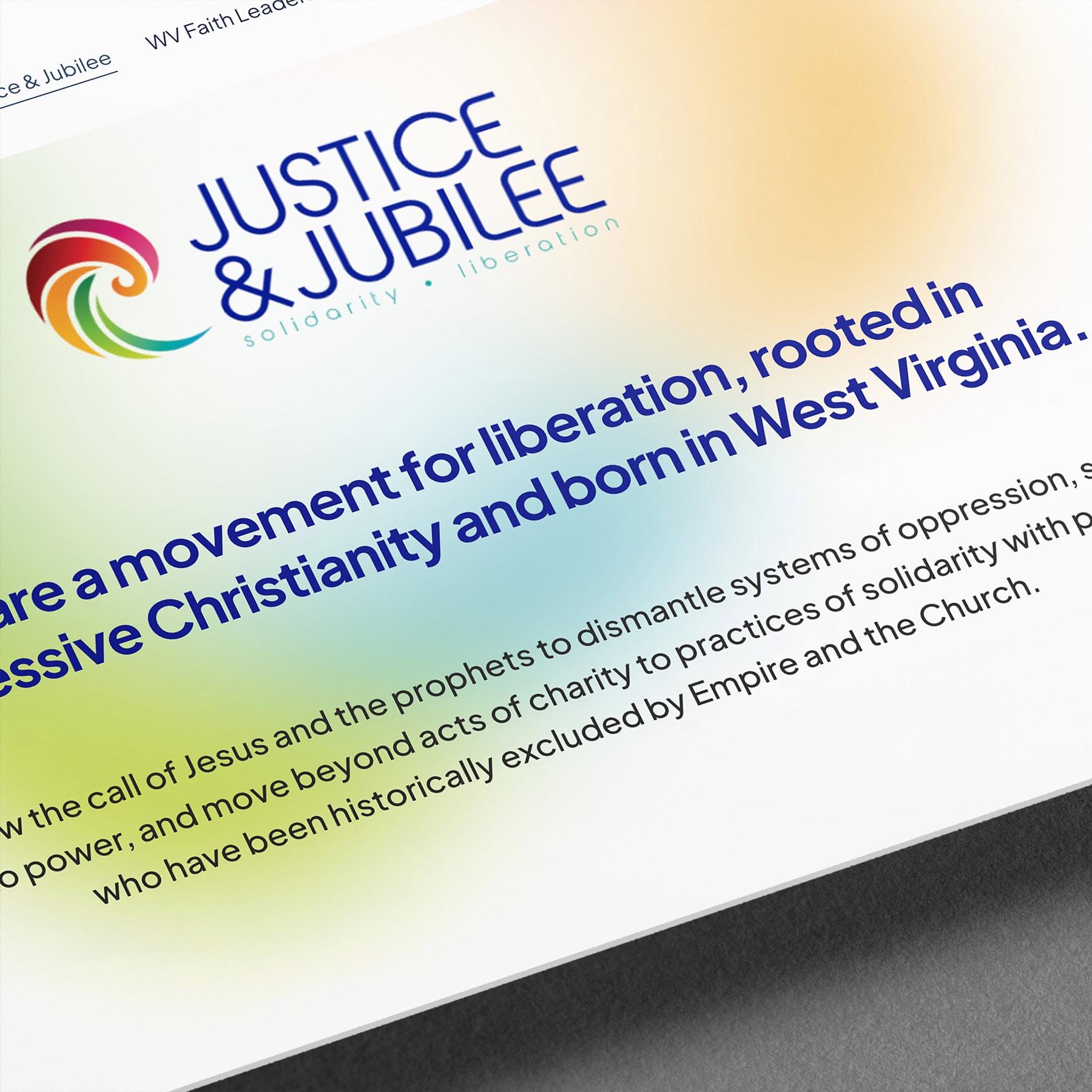 West Virginia Faith Collective Justice & Jubilee Project