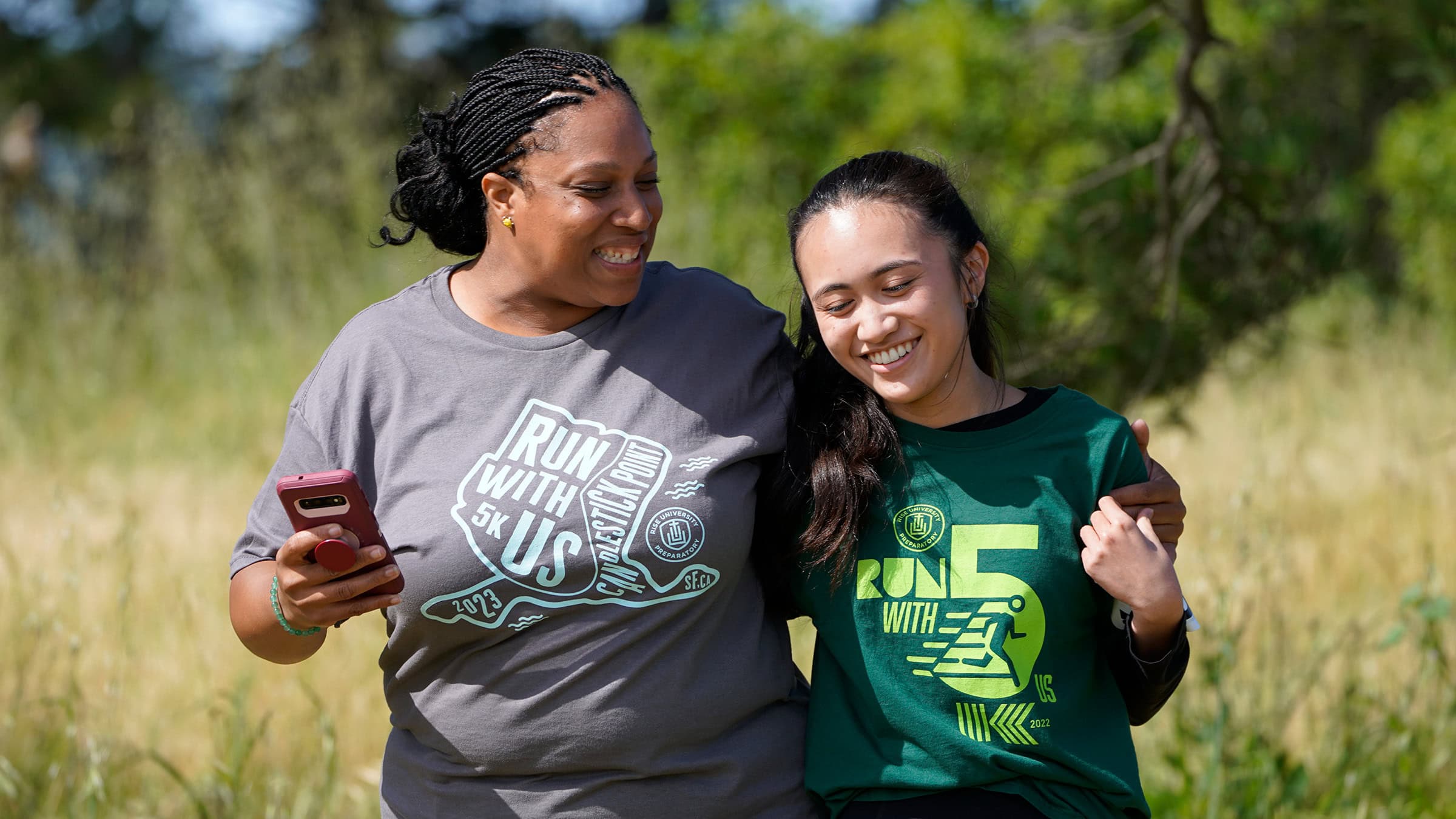 Rise University Preparatory 5K Run Fundraising t-shirt designs