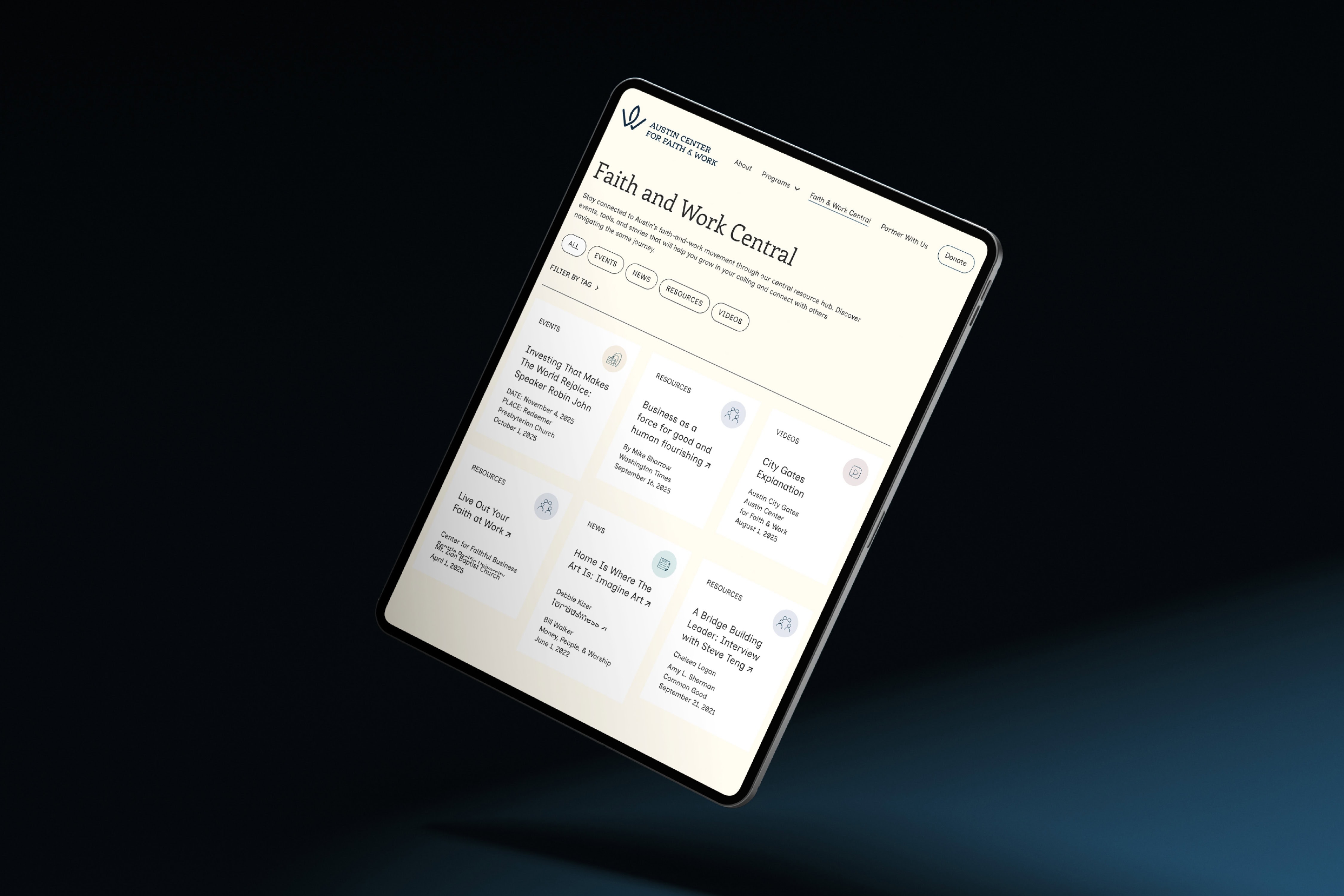 austin center for faith and work web