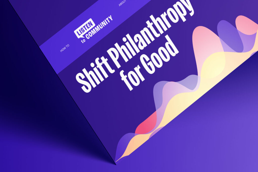 Listen to Community web design